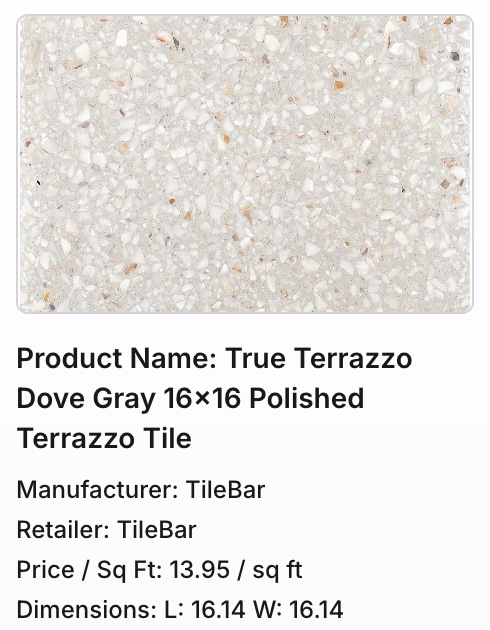 CAD bath floor material