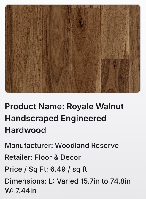 Photo kitchen flooring material