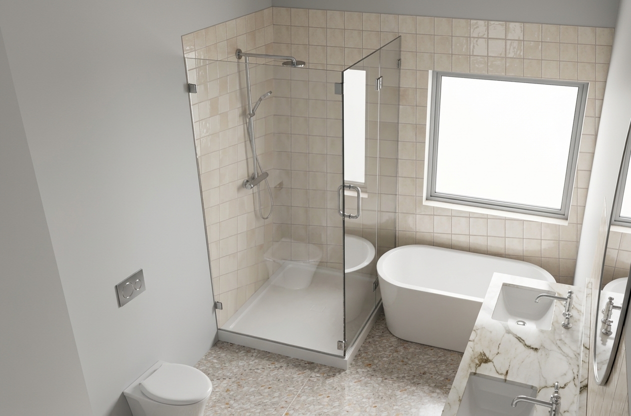 Bath Shower CAD AI Enhanced