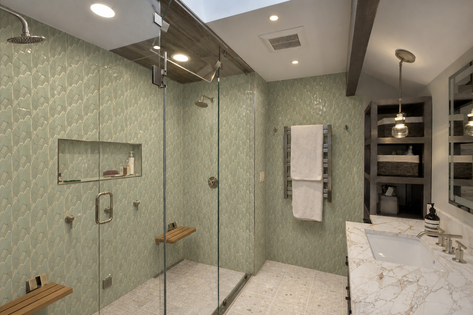 Bath Shower Photo AI Enhanced